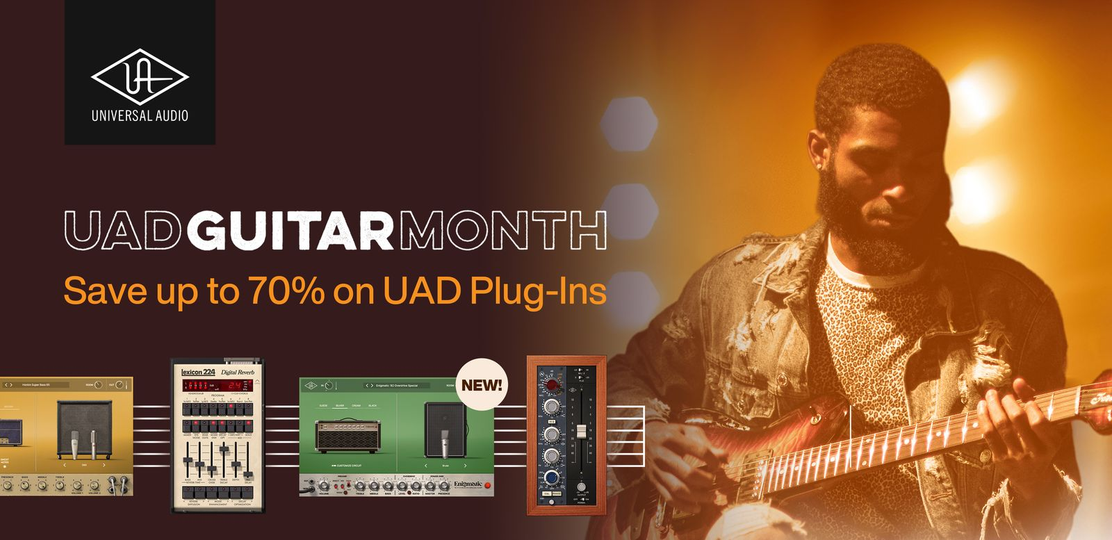 【最大80%オフ】Universal Audio UAD Guitar Month セール（2026年5月25日まで）